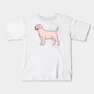 Light Pink Labrador Kids T-Shirt